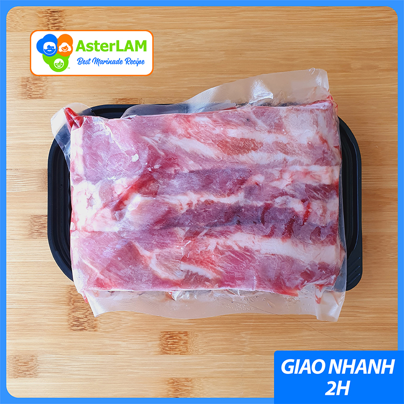 sườn non heo asterlam 500g - cắt thanh dài 2