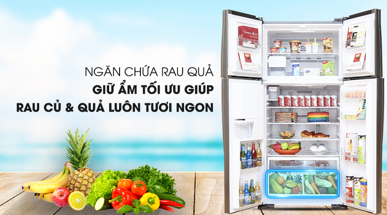 Tủ Lạnh Inverter Hitachi R-W660FPGV3X-GBW (540L)