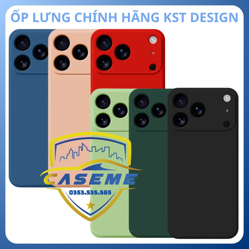Ốp lưng silicon dẻo KST Design dành cho iPhone Air, iPhone 17, 17 Pro, 17 Pro Max - Hàng Chính Hãng