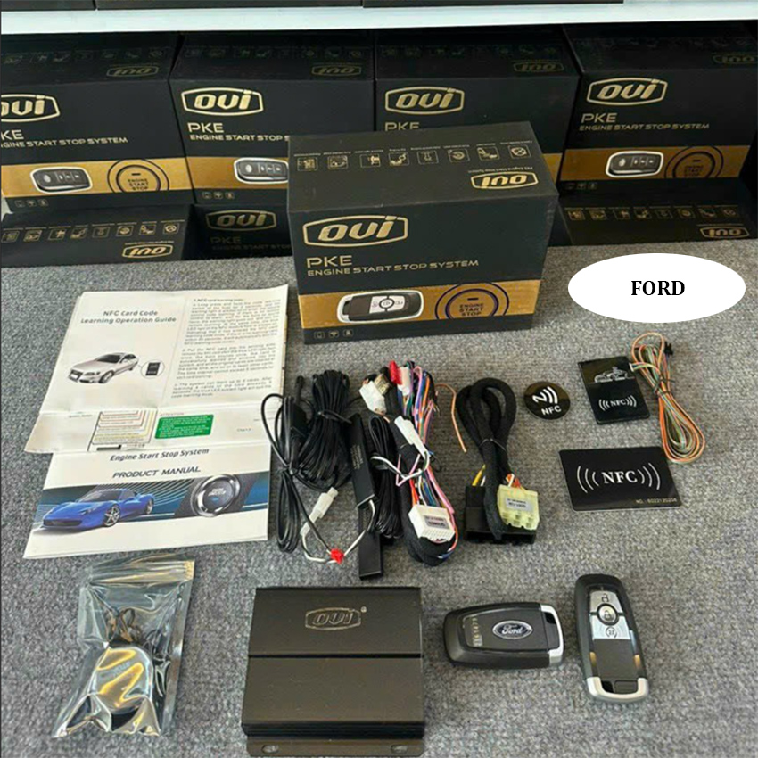 Bộ chìa khóa thông minh START-STOP điều khiển từ xa OVI dành cho ô tô Toyota, Honda, Hyundai, Nissan, Ford, Kia, Mazda, Mitsubishi, Chevrolet, VinFast