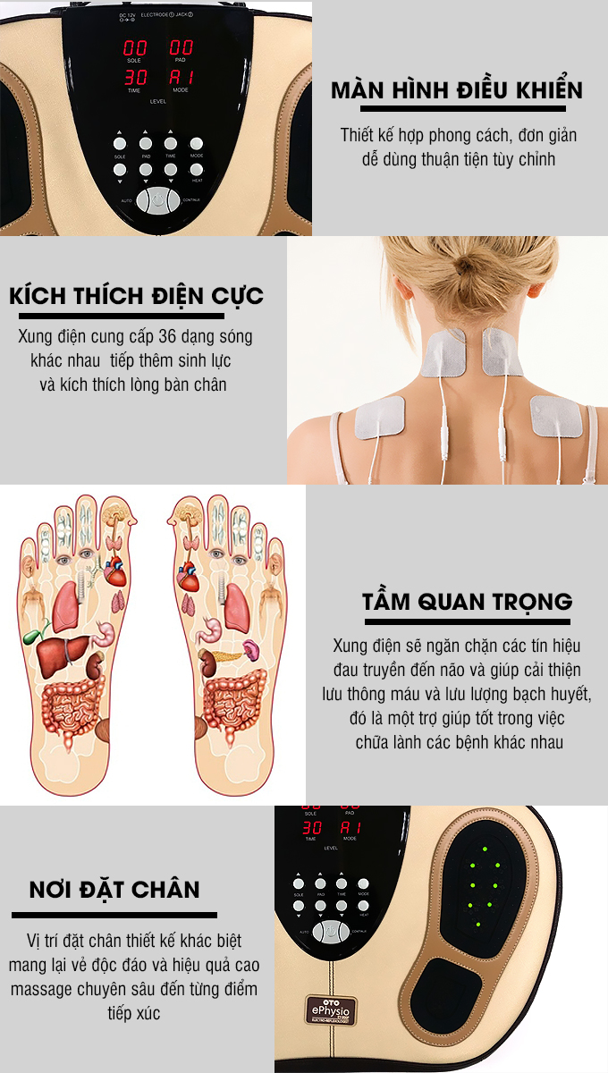 máy massage chân trị liệu e-physio plus oto ey-900p (hàn quốc) 5