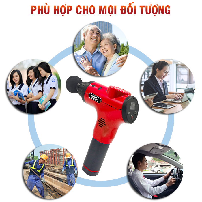 Súng massage cầm tay Nikio NK-170A