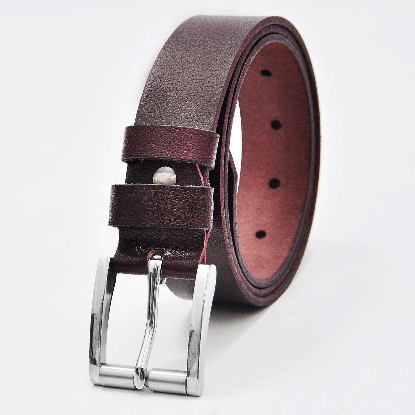 Thắt lưng nam da bò AT Leather Khóa Kim inox cao cấp