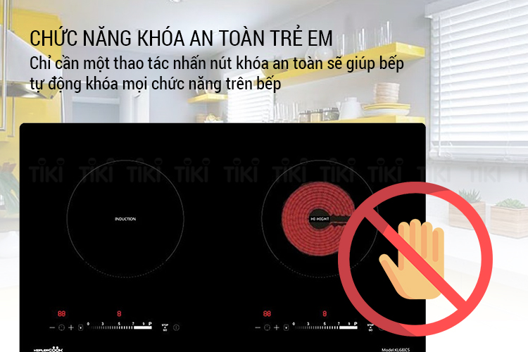 Bếp Âm Đôi Từ - Hồng Ngoại Kepler Cook KL 68ICSN (73cm - 4200W) - Hàng Chính Hãng