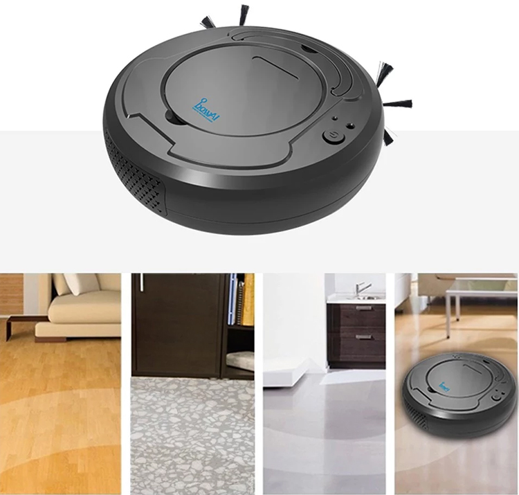 1800PA 3in1 Rechargeable Intelligent Sweeping Robot Sweep Suction Drag Machine Floor Cleaner Cordless Dry Wet Sweeping