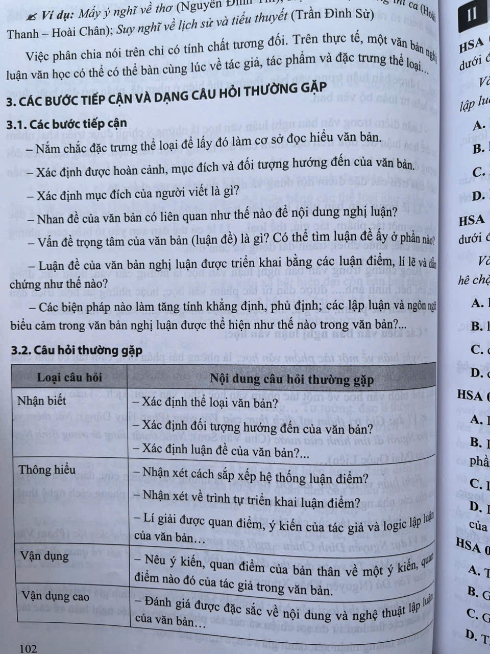 Sách - Chuyên đề trọng tâm ôn thi đánh giá năng lực HSA phần định tính