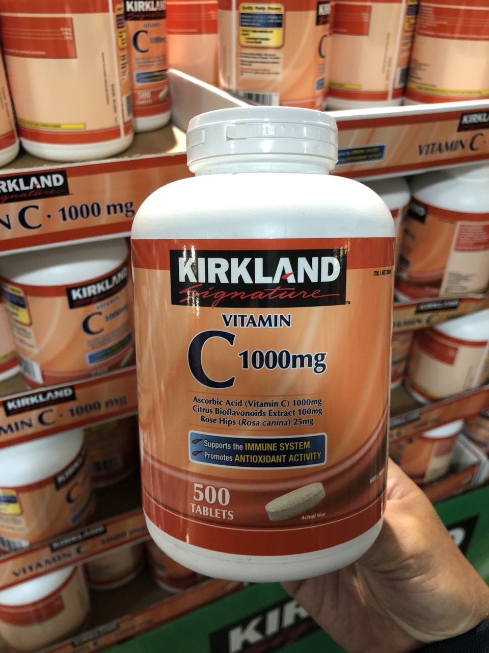 Vitamin C Kirkland Signature Mỹ Tăng cường sức đề kháng, Sáng da, làm chậm quá trình lão hóa, nhanh lành vết thương (bệnh) - QuaTangMe Extaste