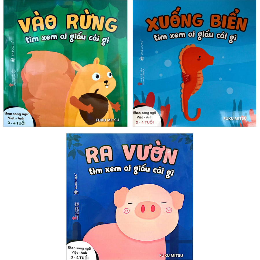 Combo 3 Cuốn Sách Ehon Ai Giấu Cái Gì Đó Dành Cho Trẻ Từ 0 - 4 Tuổi