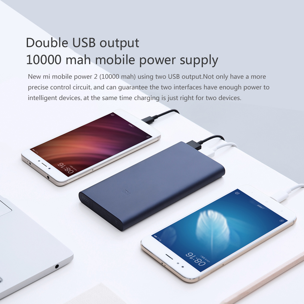 Pin Sạc Dự Phòng 2 Cổng USB Xiaomi Mi Power Bank 2 (10000mAh)