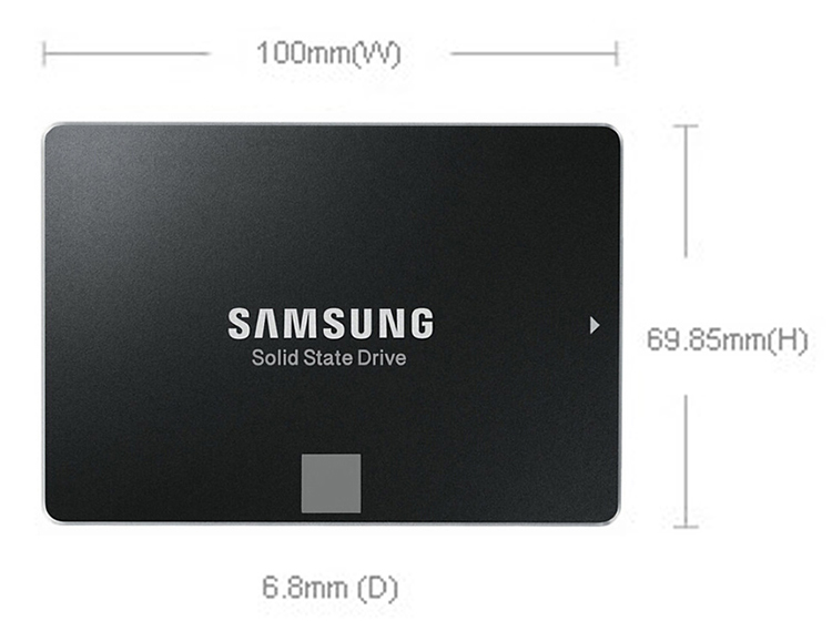 Samsung 860 EVO 1T 2.5-Inch SATA III 3.0 6Gbp/s Internal SSD Solid State Drive High Speed MZ-76E1T0B/CN - 1T