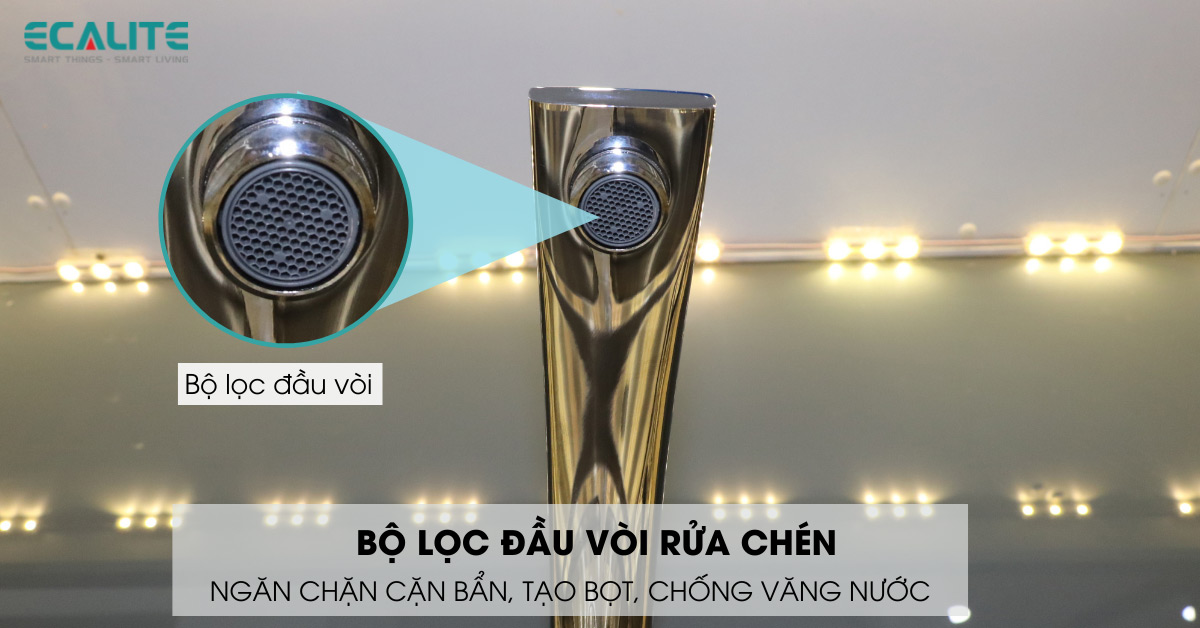 bộ lọc đầu vòi rửa chén ecalite ef-k547c