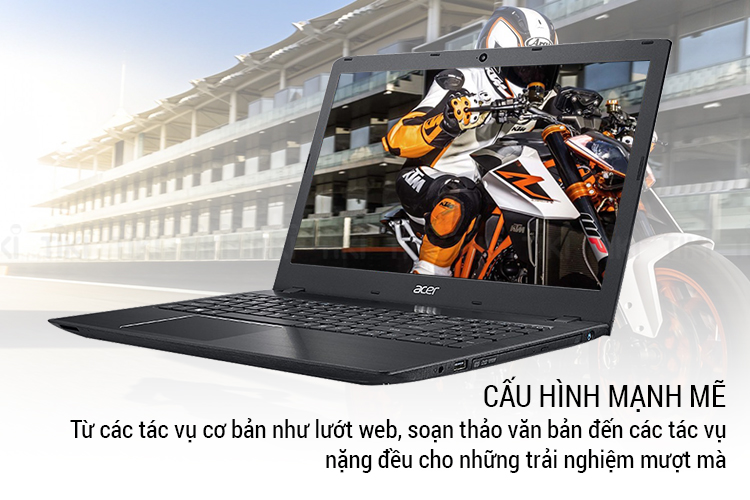Laptop ACER AS E5-575G-37WF NX.GDWSV.006 Core i3-7100U/Win10 15.6 inch - Hàng Chính Hãng