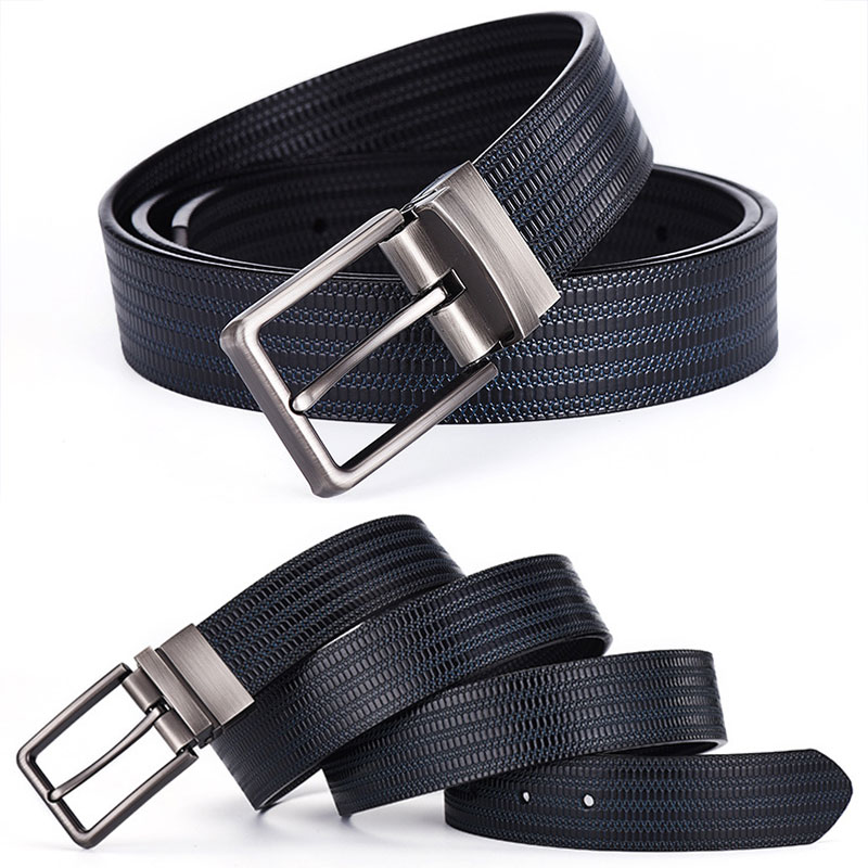 Dây nịt nam, Dây thắt lưng nam da bò hai mặt NIKITA DL1314