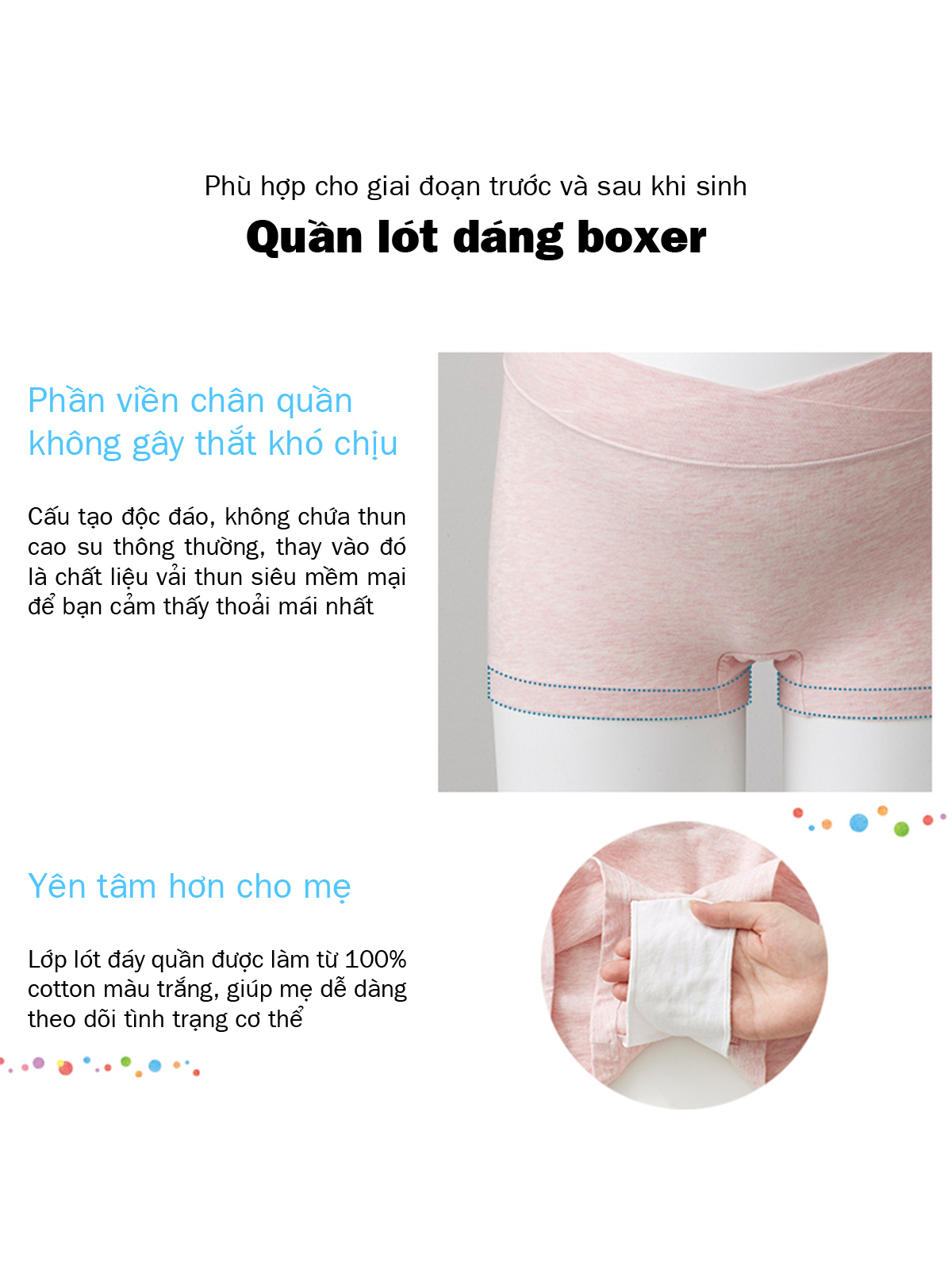 quần lót bầu seamless kiểu dáng boxer - 0163 1