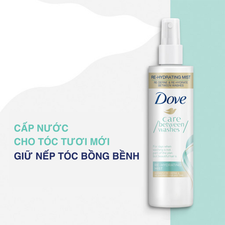 Xịt Cấp Nước Cho Tóc Dove Re-Hydrating Mist (180ml)