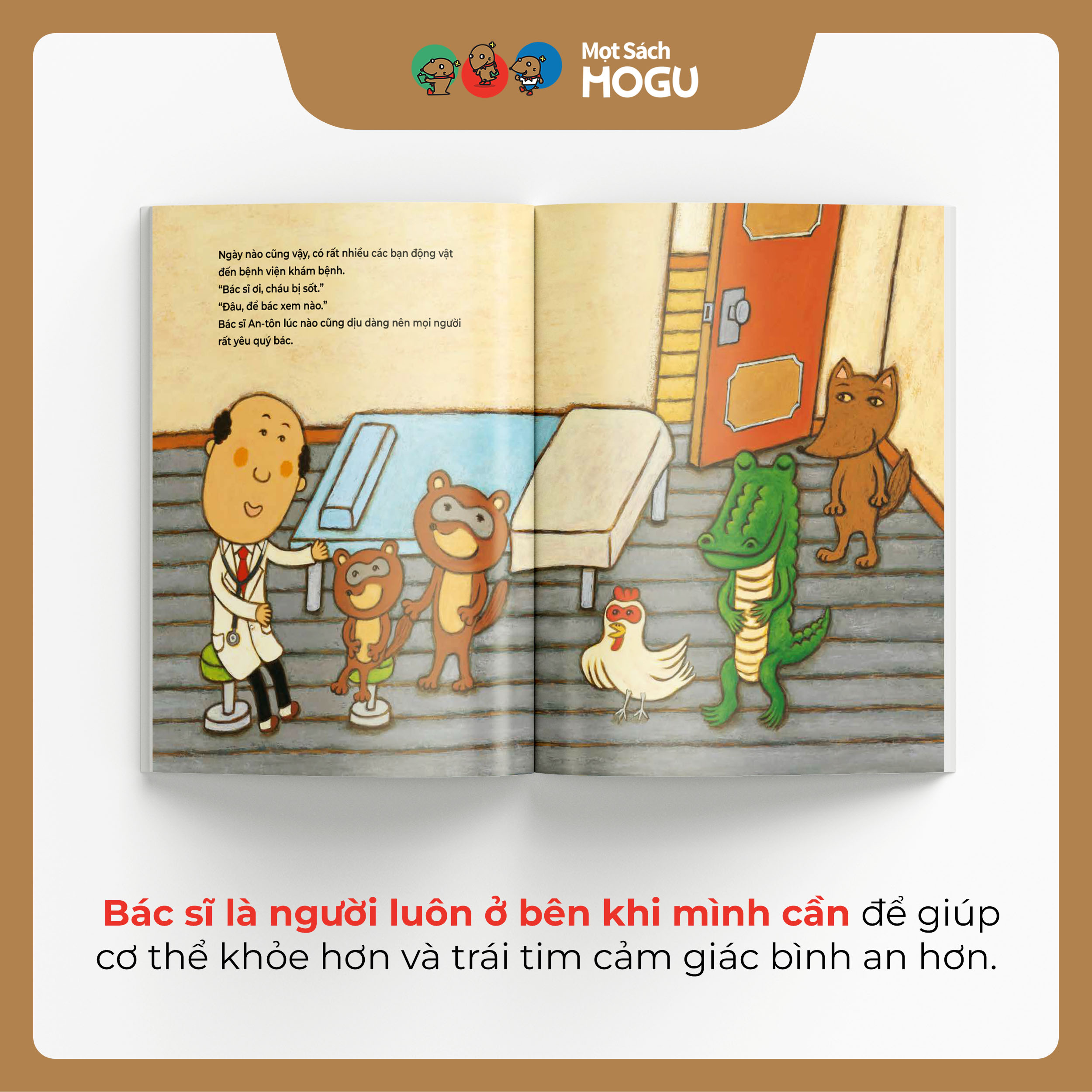 Truyện Ehon bé 3-4-5 tuổi - Bác sĩ Anton: Cùng giúp nhau khi khó khăn nhé