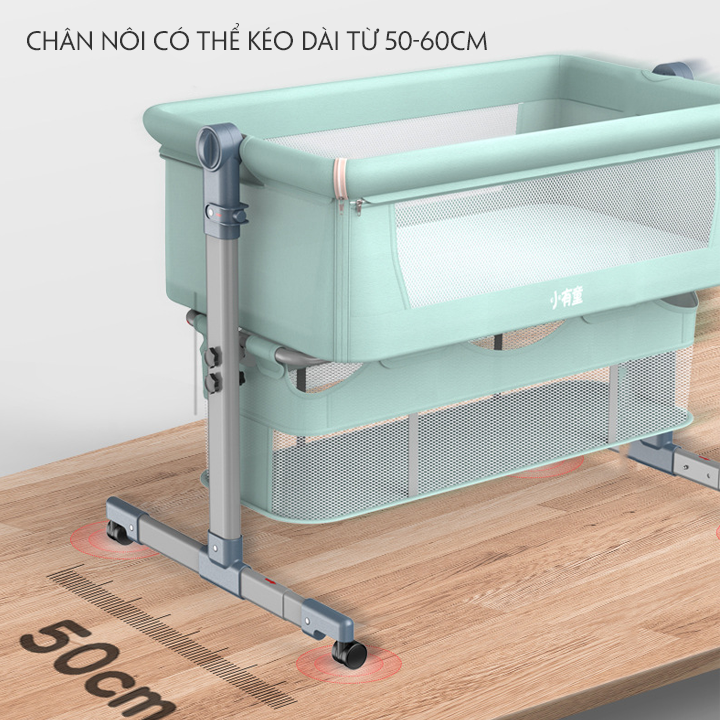 Nôi cho bé , nôi lắc lư cho bé tặng màn ( mùng ) 4