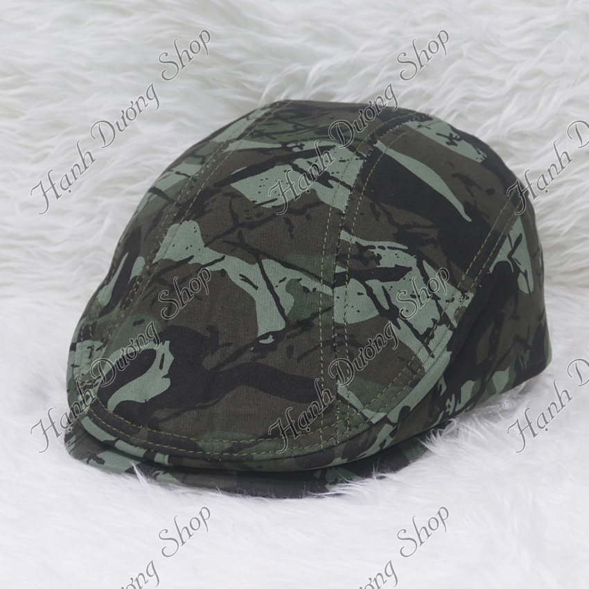 Nón beret nam mũ mỏ vịt người lớn, nón bê rê nam trơn không thêu logo, chất liệu vải kaki 2 lớp bền đẹp - Hạnh Dương