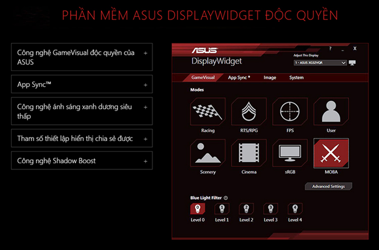 Màn Hình Cong Gaming Asus ROG STRIX XG32VQR 32 inch WQHD (2560x1440) 4ms 144Hz FreeSync VA - Hàng Chính Hãng
