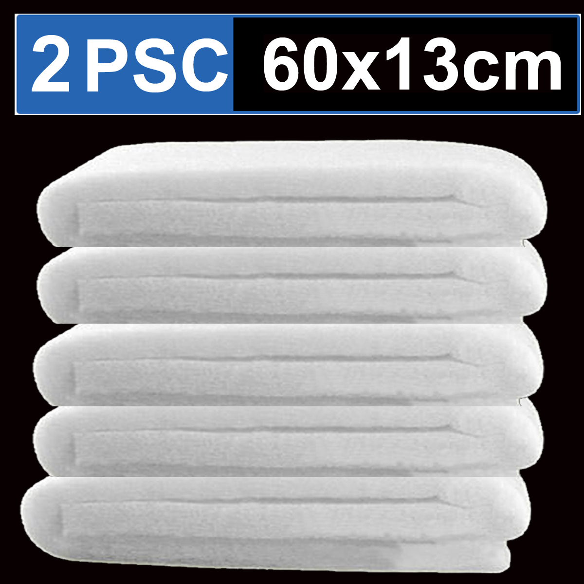 Bộ 2 Bông Lọc Bể Cá Hoàng Nam Trắng 60x13cm - Vật Liệu Lọc Nước Hồ Cá Cao Cấp