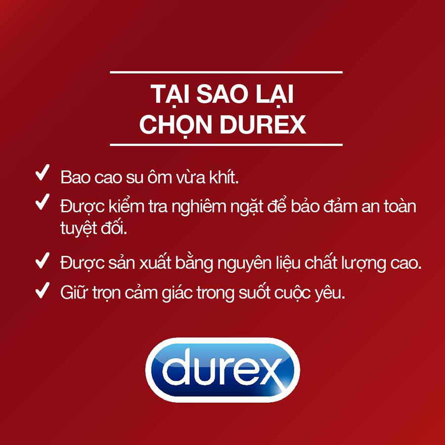 Bộ Sản Phẩm Durex: 3 Hộp Bao Cao Su Siêu Mỏng Durex Fetherlite (3 Cái / Hộp)