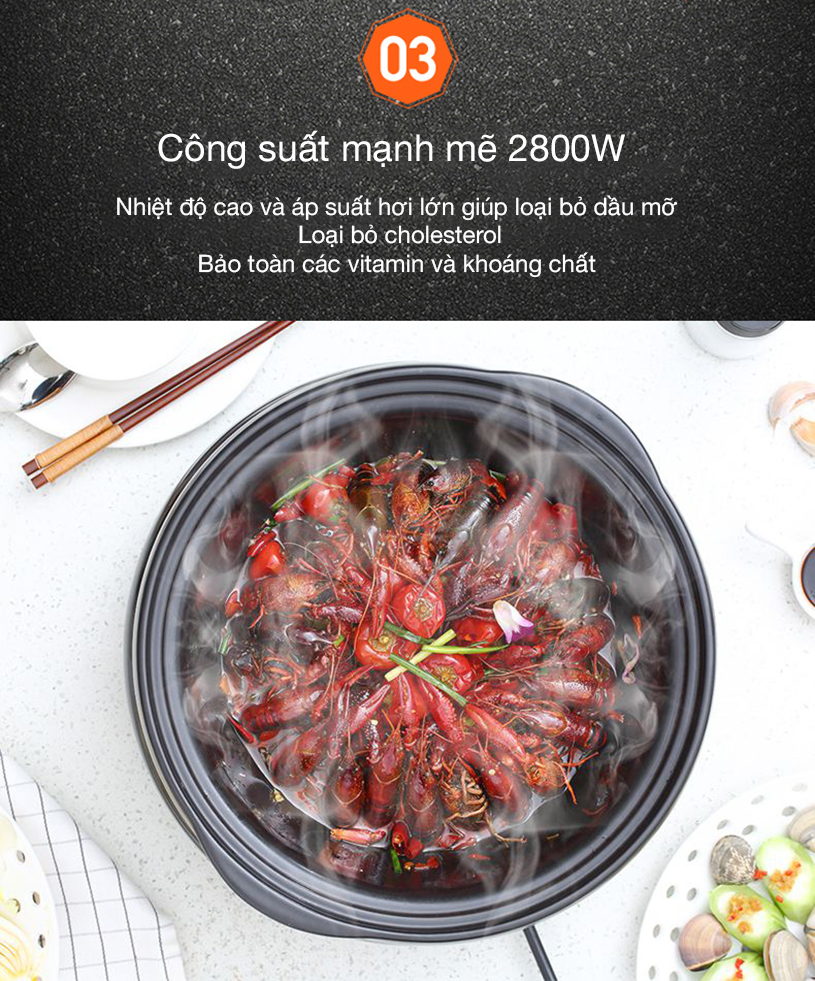 Bếp hấp thủy nhiệt cao cấp