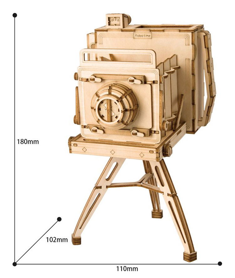 Mô Hình Lắp Ghép Gỗ Robotime Máy Ảnh Cổ TG403