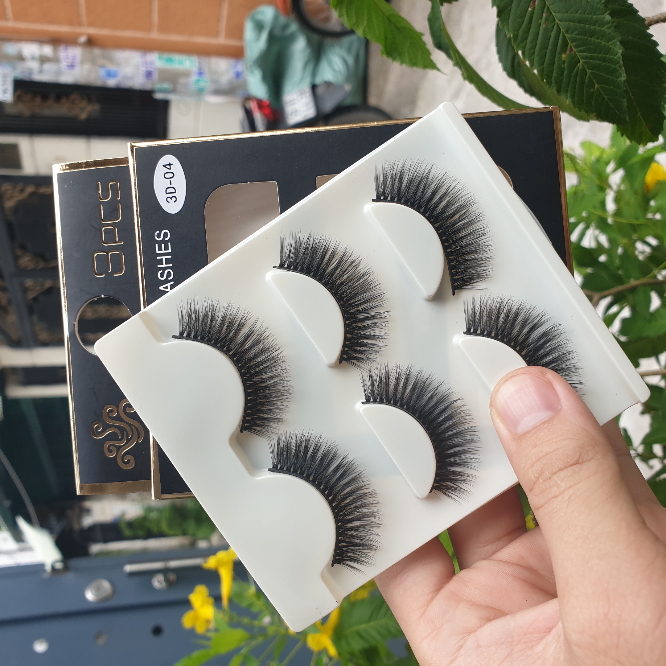 Lông mi giả lông chồn 3 Fashion Eyelashes 3 Faux-Cils 3D 1 bộ 3 cặp