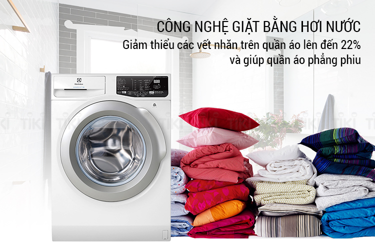 Máy Giặt Cửa Trước Inverter Electrolux EWF8025CQWA (8kg) - Hàng Chính Hãng