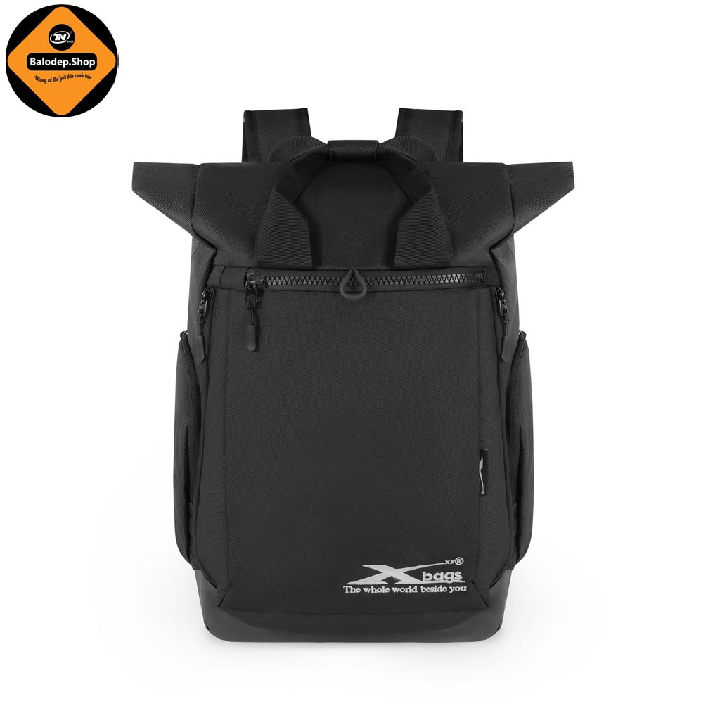Balo Du Lịch Xbags Secret Xb 1201 Màu Đen, Thiết Kế Nắp Cuộn Tăng Không Gian Linh Hoạt, Chống Thấm, Cá Tính, Đựng Được Laptop 17 Inch!