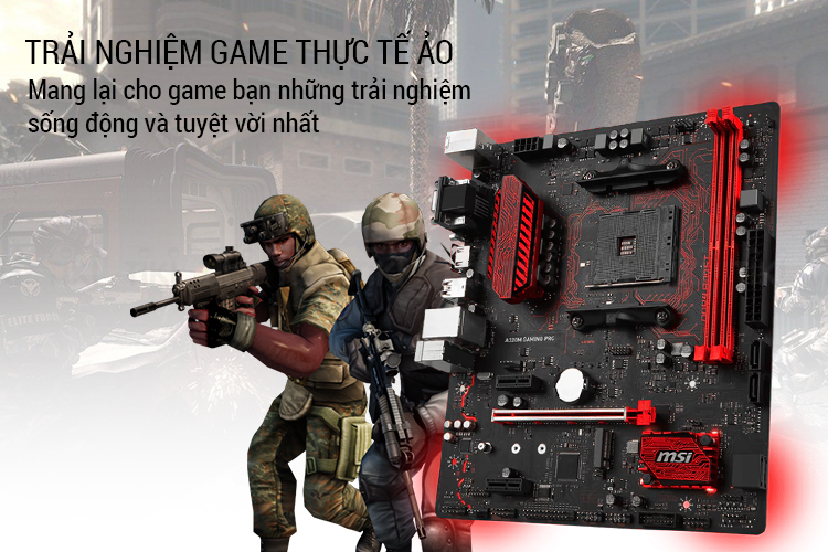 Bo Mạch Chủ Mainboard MSI A320M GAMING PRO Socket AM4 - Hàng Chính Hãng
