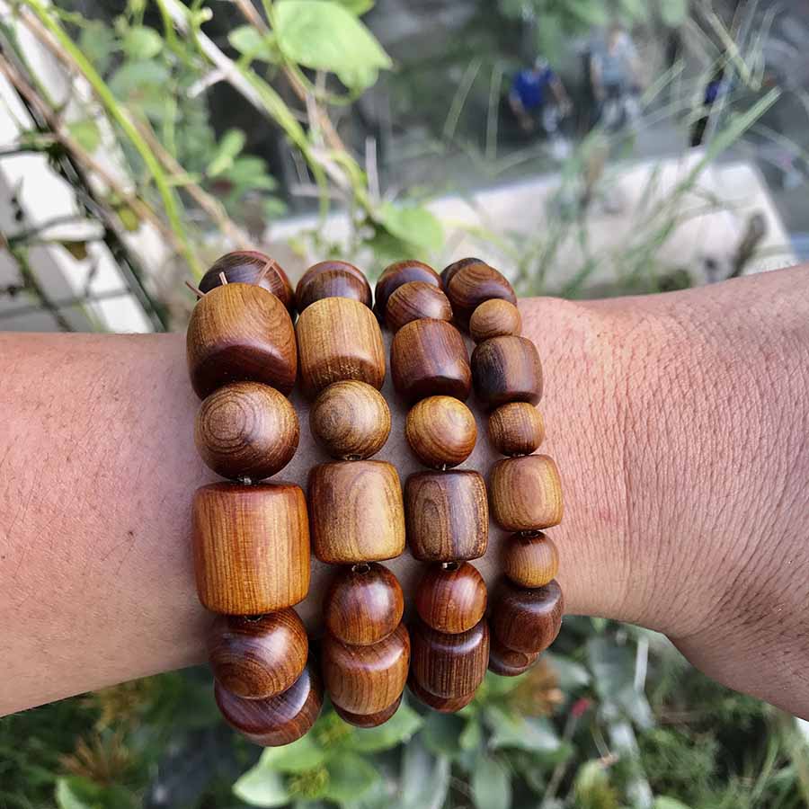 Vòng tay Bách Xanh đốt trúc (BH628) Mùi thơm ngọt - Phú Quý và trường tồn - Bracelet of HAHANCO