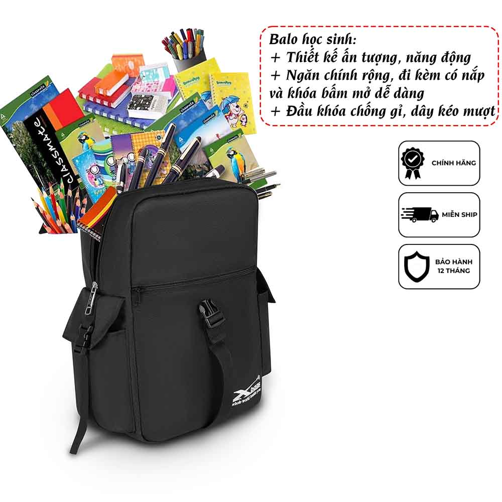 Balo nam thời trang cao cấp Xbags Modern Xb 2007 balo công sở đi học đi làm chống nước đựng laptop 15 inch tiện dụng năng động hiện đại đẹp!
