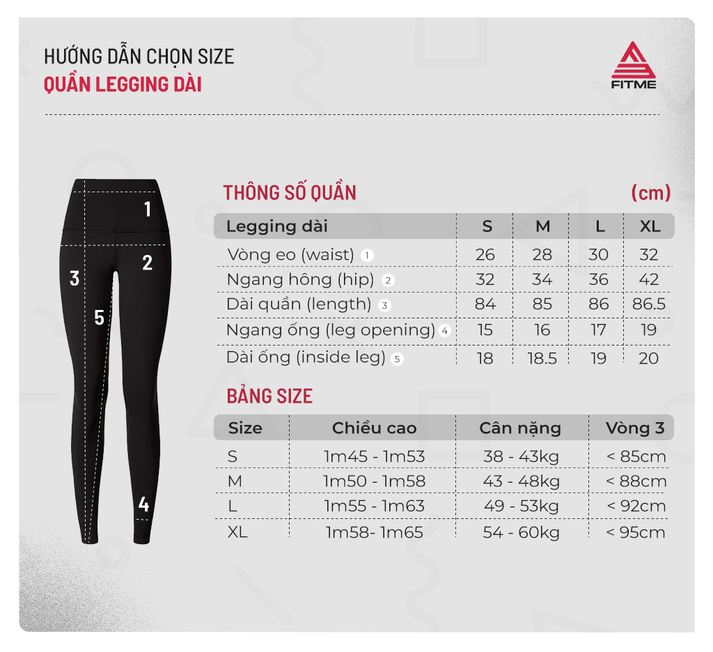 Quần legging nữ Fitme Zeta nâng mông cao cấp chất liệu dày dặn cạp cao chuyên tập gym và tập yoga