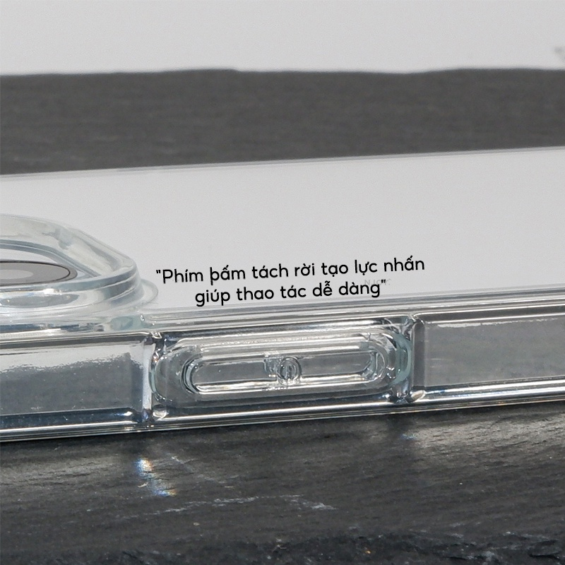 Ốp lưng giảm sốc chống va đập chống ố vàng cho iPhone 15 Pro Max / 15 Pro / 15 Plus / iP 15 hiệu X-level ICE Crystal trang bị đệm khí ẩn bốn góc, Mặt lưng PC chống ố vàng - Hàng nhập khẩu