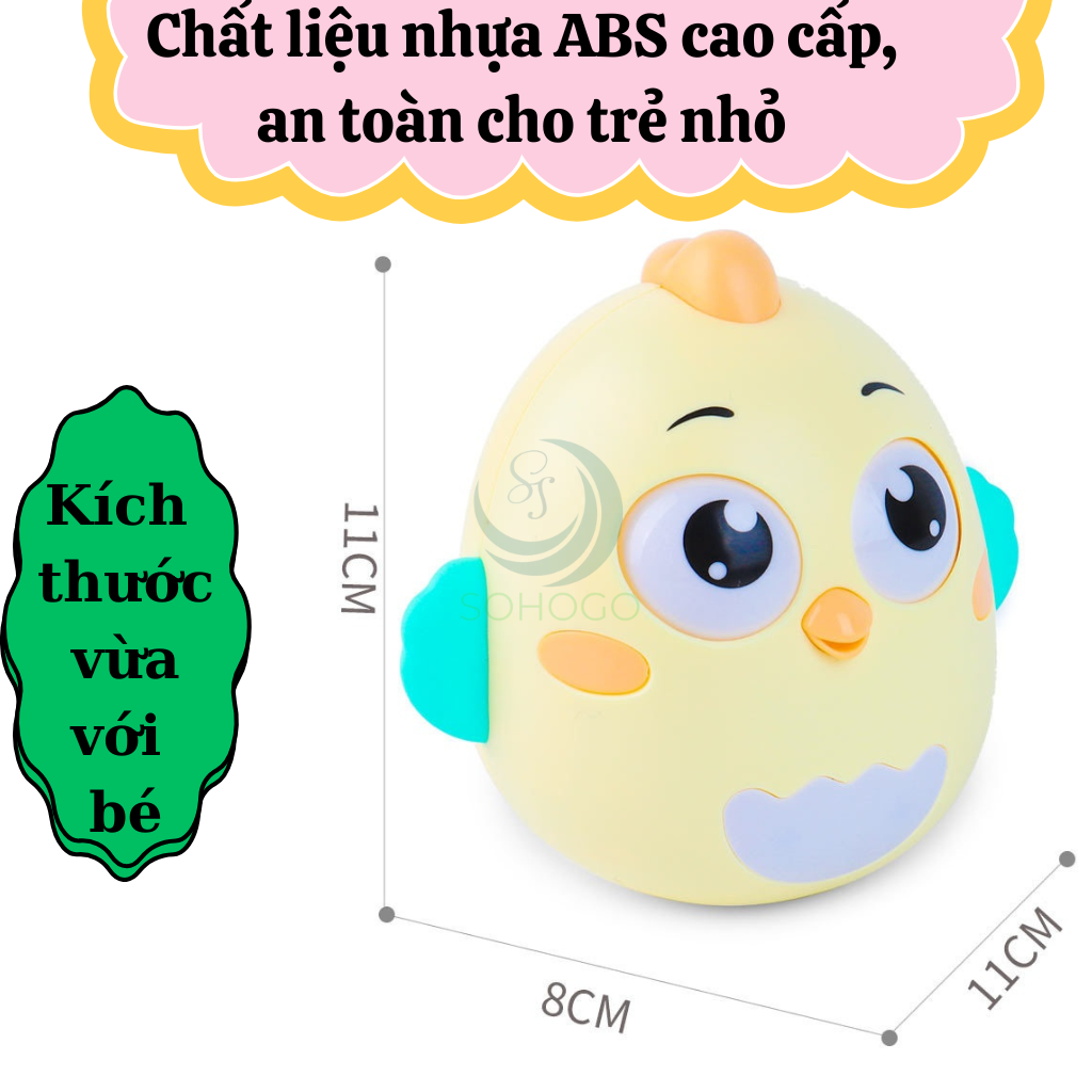Lật Đật Gà Con Đáng Yêu- Gà Lật Đật Thông Minh- Lật Đật Hình Con Gà Bé Xinh-  Lật Đật Cưng Cưng- Trứng Gà Lật Đật Baby- Gà Lật Đật Mầm Non- Gà Con Lật Đật Kỳ Diệu