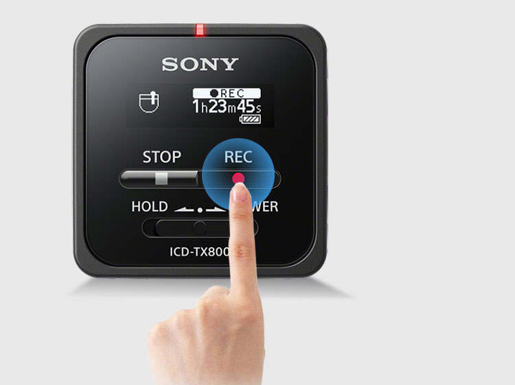 Máy Ghi Âm Kĩ Thuật Số Điểu Khiển Bluetooth 16G ICD-TX800 Sony SONY - Đen