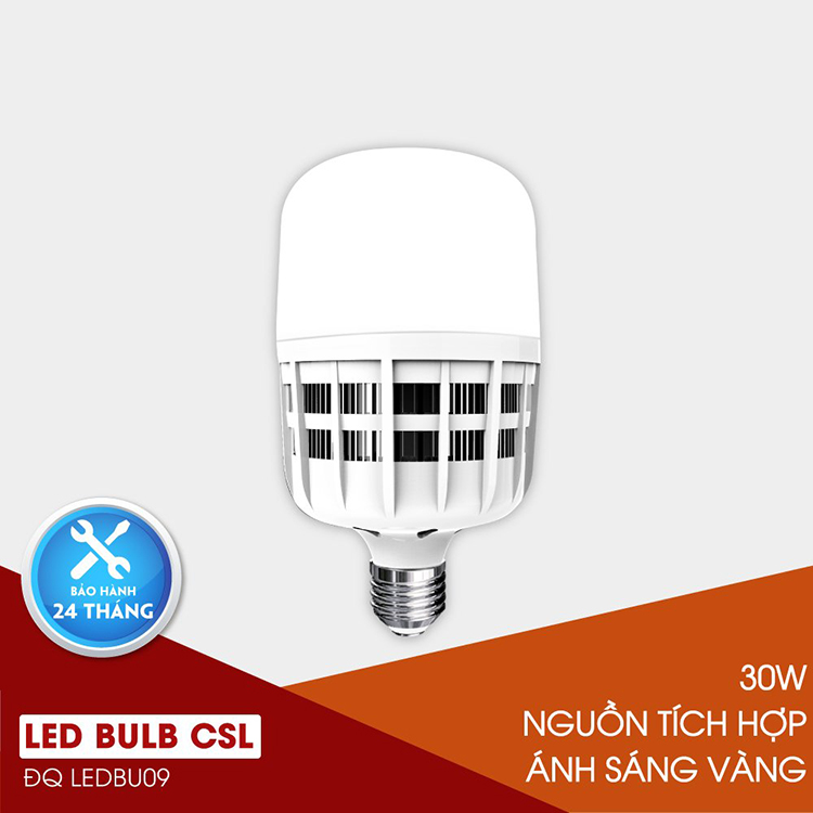 Đèn LED Bulb Công Suất Lớn Điện Quang ĐQ LEDBU09 30727 (30W Warmwhite, Nguồn Tích Hợp)