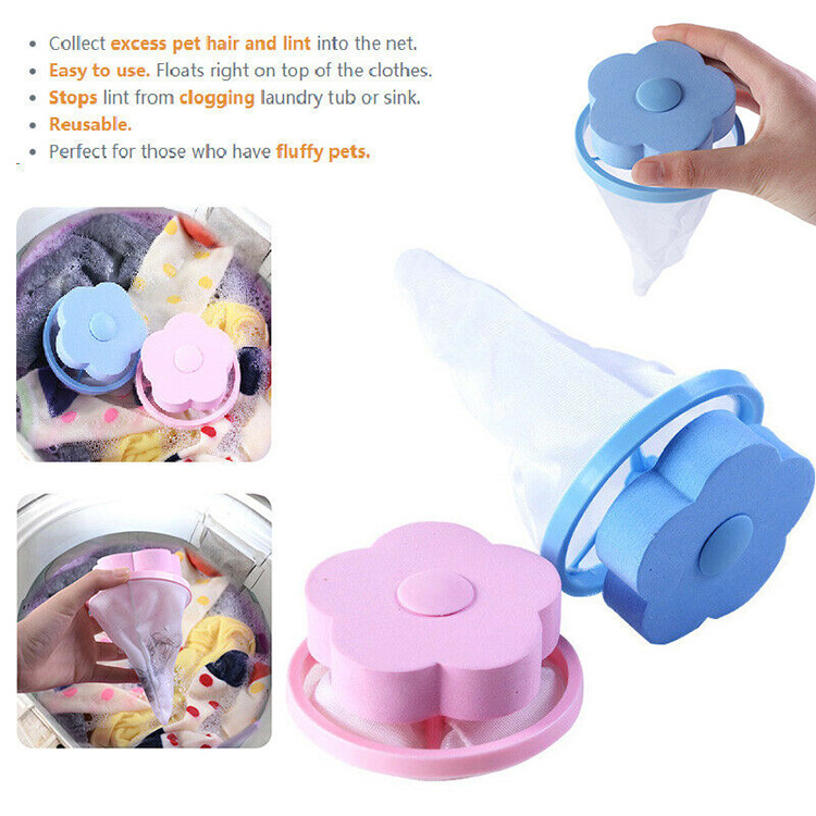 Household Home Floating Pet Fur Lint Hair Catcher Laundry Hair Catcher Remover Hair & Lint