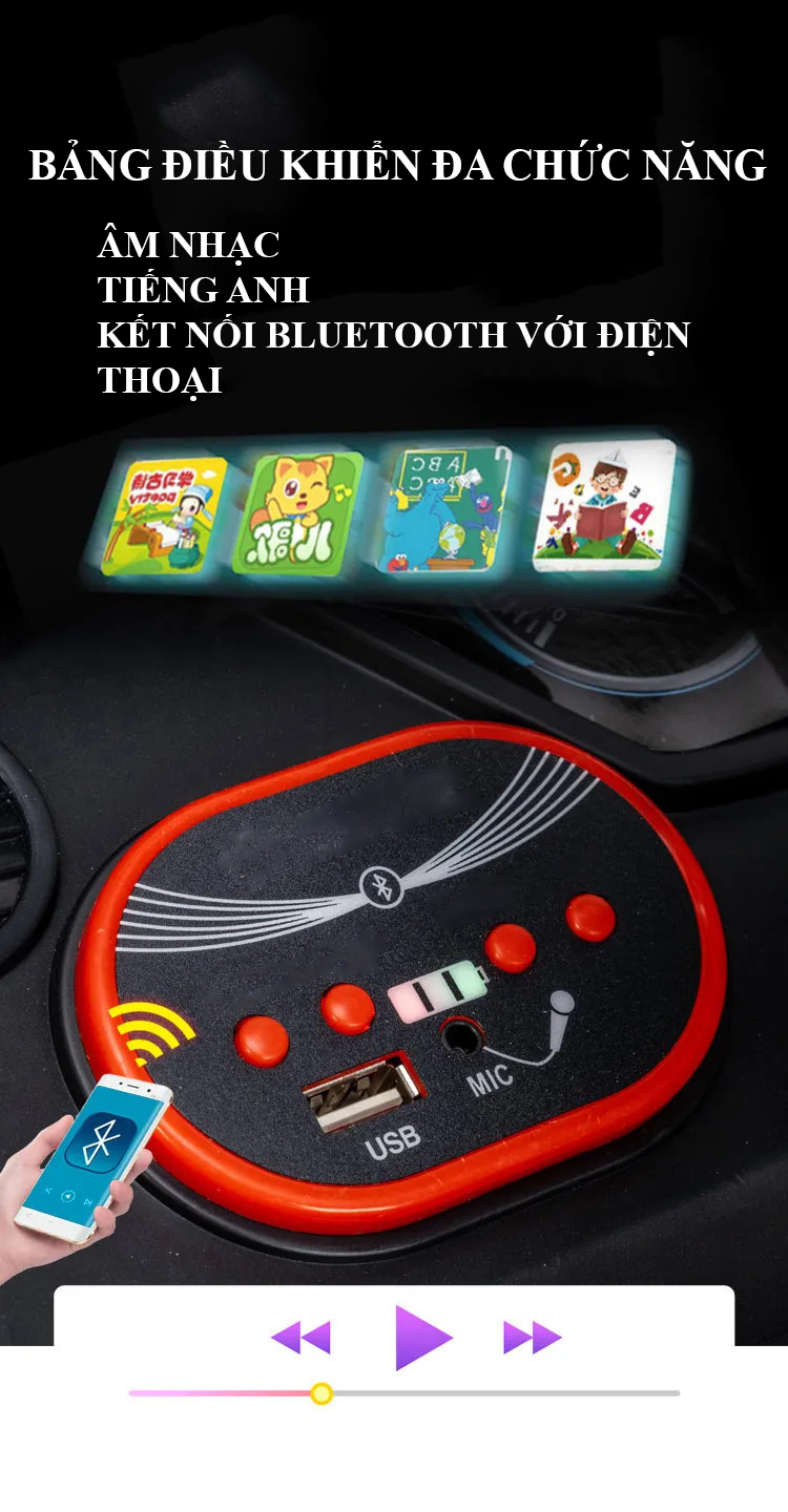 Xe ô tô điện trẻ em, xe oto điện cho bé TILO KIDS TLK-5566 có điều khiển từ xa, kết nối bluetooth