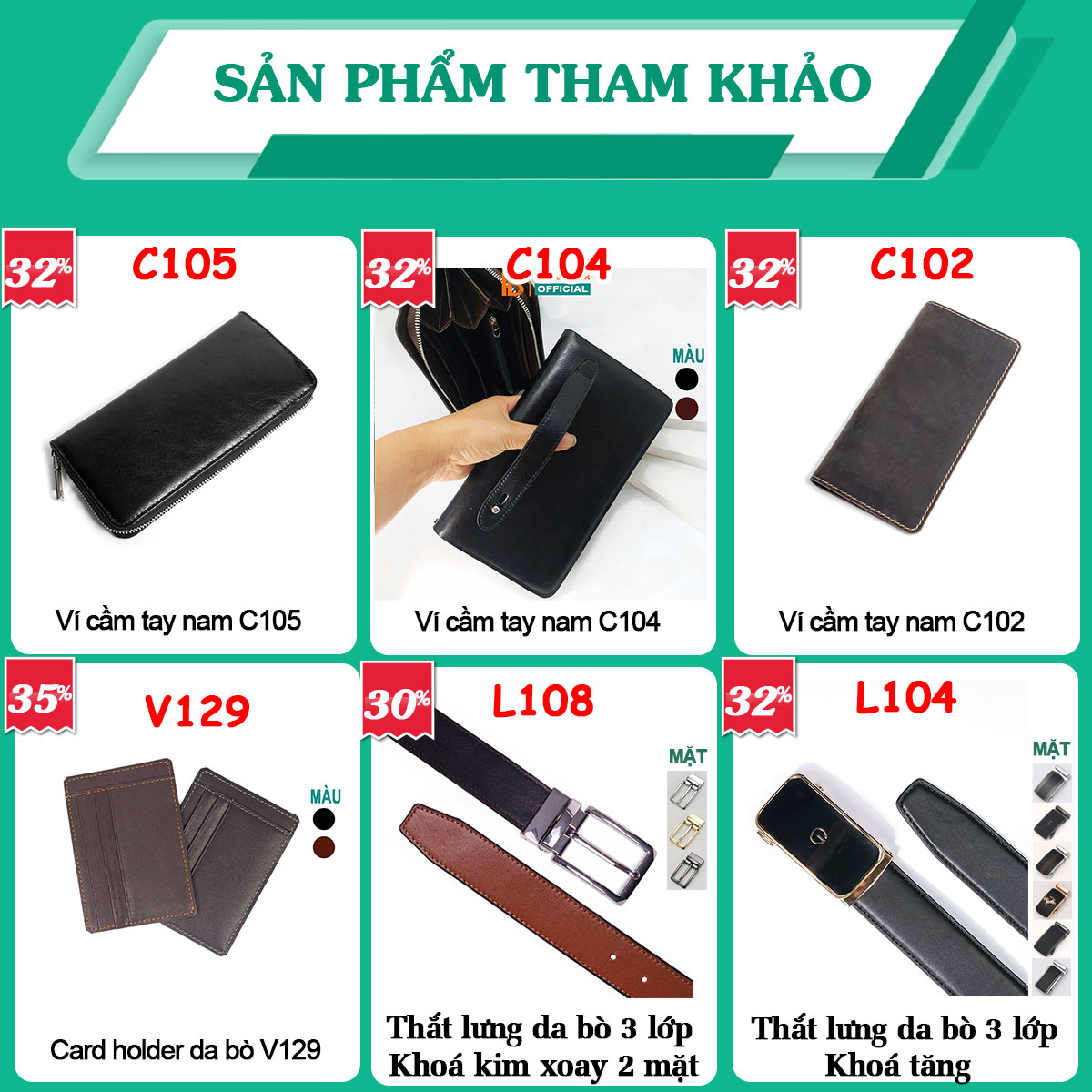 Ví dài cầm tay da bò Mill cao cấp Bụi Leather C107 - Bảo hành 12 tháng