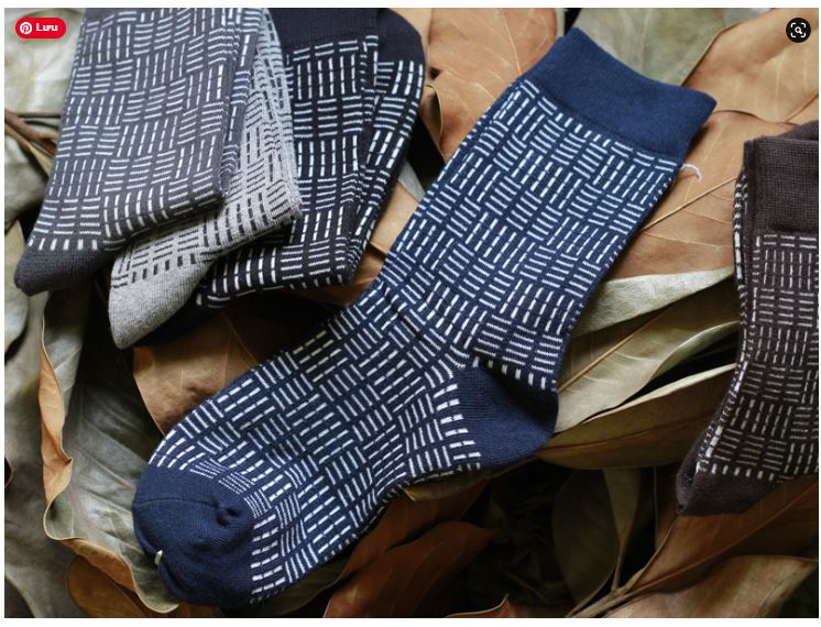 SET 5 tất nam dài đi giày tây công sở họa tiết caro nhỏ MM3