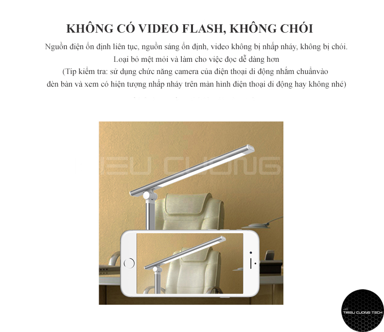 Đèn Led Bàn Đọc Sách Làm Việc Chống Cận - Cảm Ứng - Hỗ Trợ Sạc Không Dây - Điều Chỉnh Vùng Ánh Sáng Cho Sinh Viên - Học Sinh - Văn Phòng - Hàng Chính Hãng
