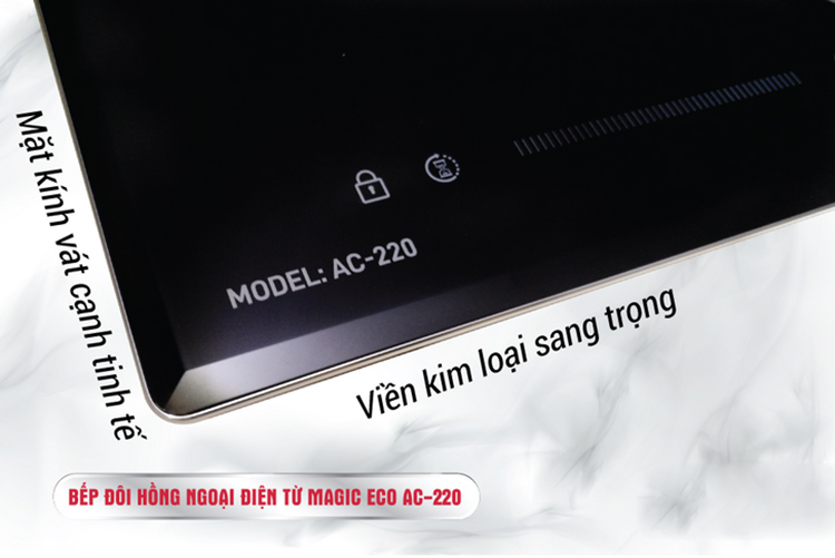 Bếp Đôi Hồng Ngoại Và Điện Từ Magic Eco AC-220 - Hàng chính hãng