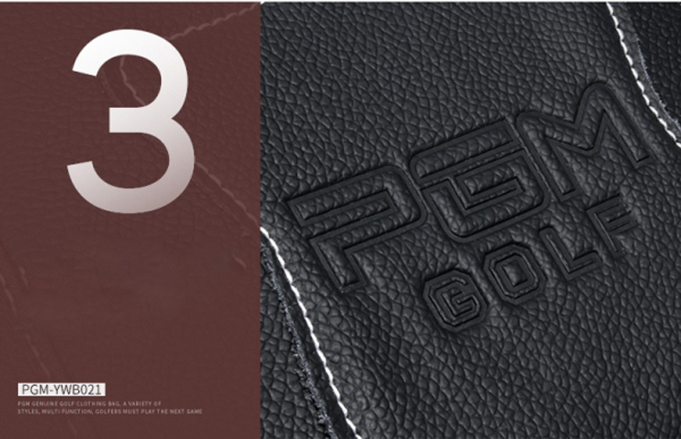Túi Goft xách tay đựng quần áo da cao cấp PGM YWB021 - Màu đen