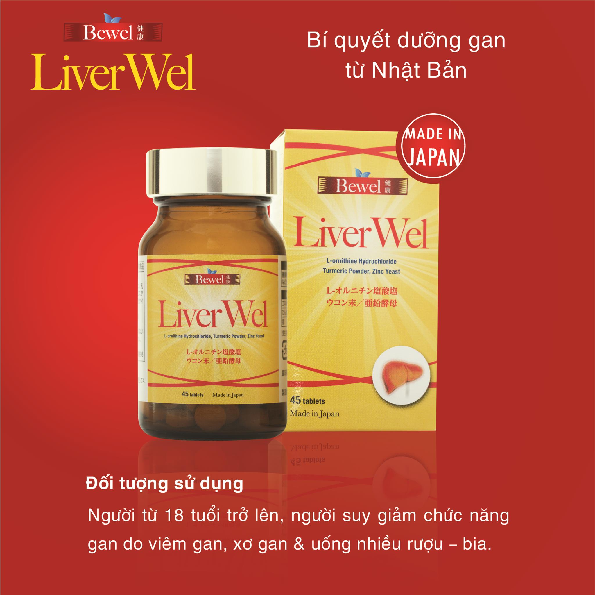 Thực phẩm chức năng dưỡng gan từ Nhật Bản Bewel Liverwel