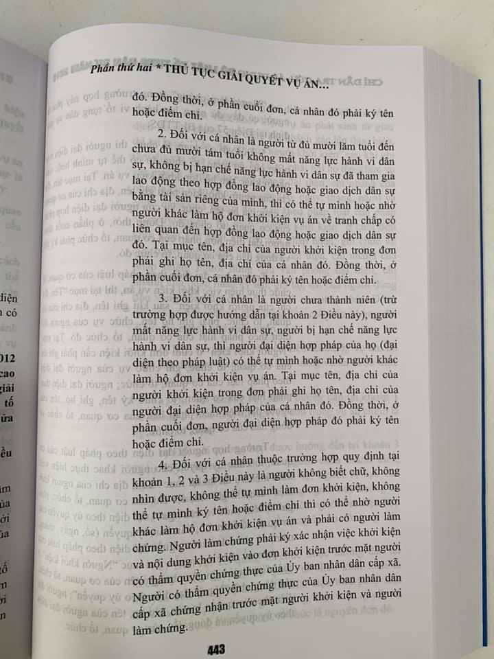 Chỉ Dẫn Tra Cứu, Áp Dụng Bộ Luật Tố Tụng Dân Sự Năm 2015 (Tái bản lần thứ nhất có sửa đổi, bổ sung) - Bản in năm 2022