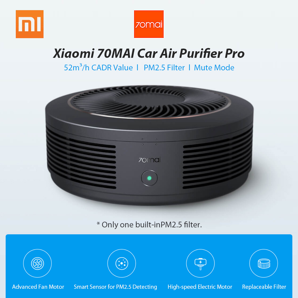 Máy Lọc Không Khí Ô Tô Xiaomi 70MAI PRO (PM2.5 52m3/h)