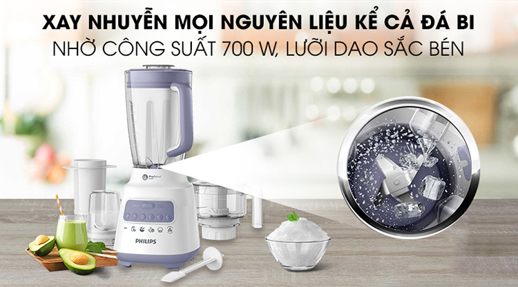 Máy xay sinh tố Philips HR2223/00 - Hàng Chính Hãng