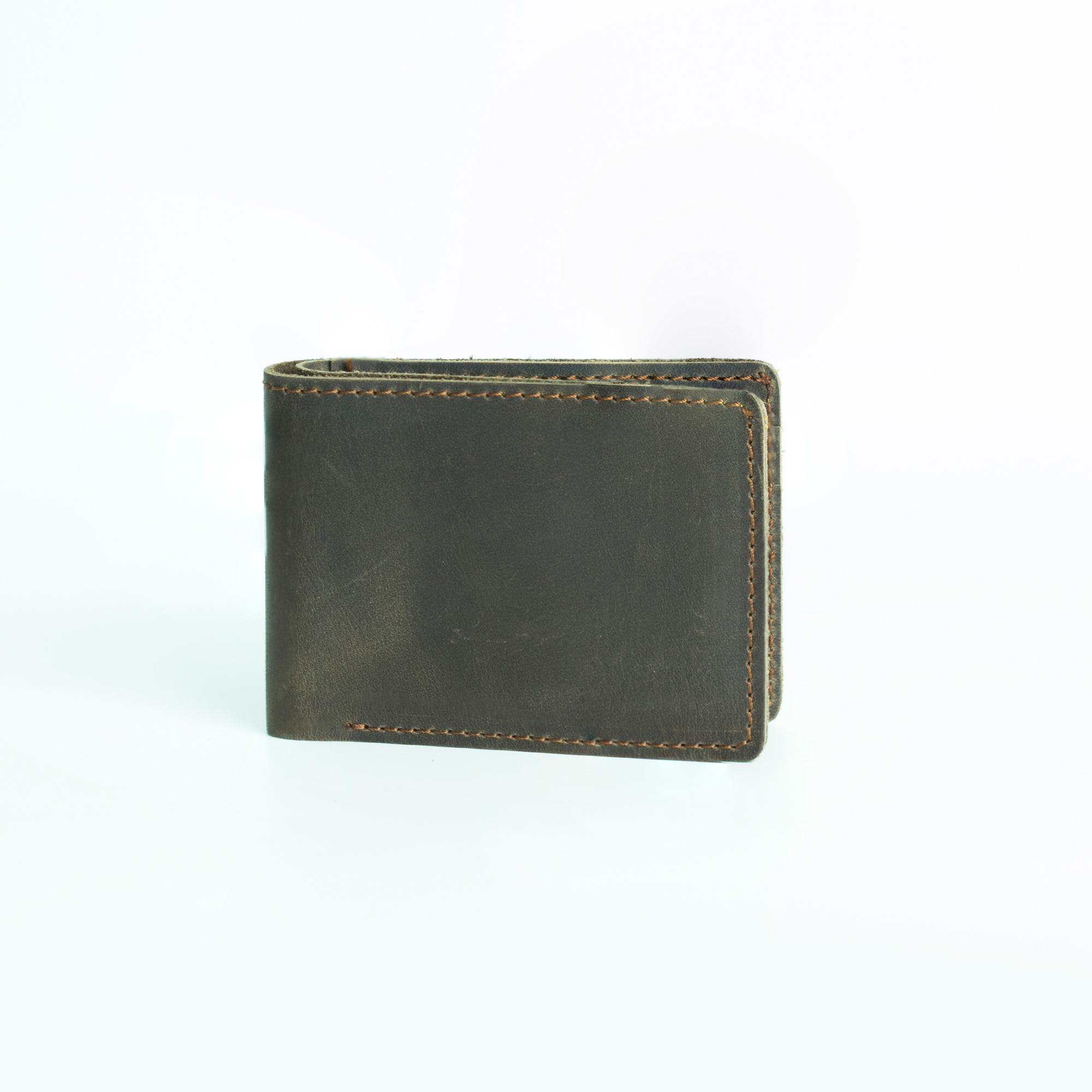 Ví mini nam da sáp ngựa điên V118 Bụi leather